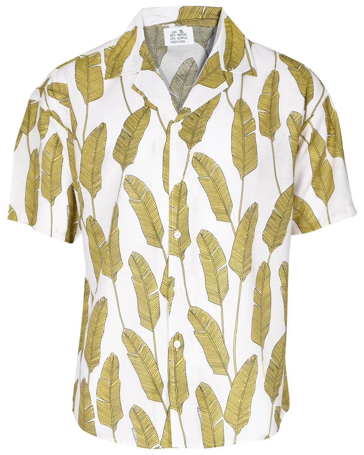 Mens Yellow Hawaiian Shirts