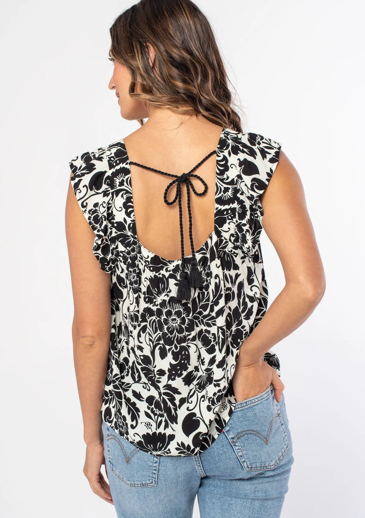 Morningside Flutter Sleeve Top
