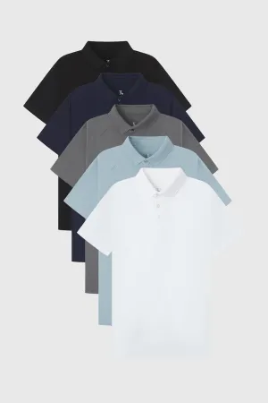 Muscle Fit Arctic Polo Shirt 5-Pack
