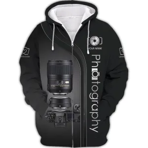 NK Camera 3D Shirts Photography Zipper Hoodie, Bomber, Sweater, Polo, Hawaiian,..Custom Photographer Shirts