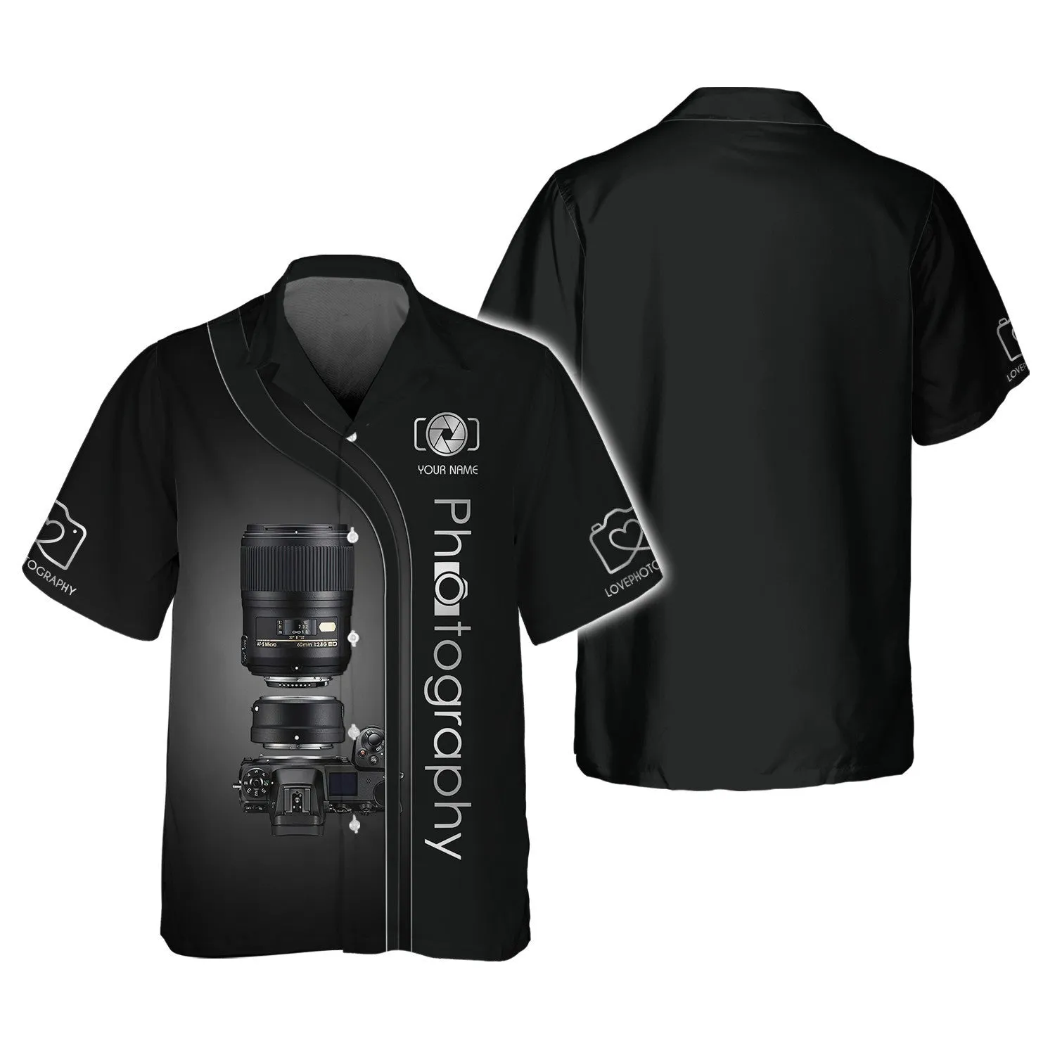 NK Camera 3D Shirts Photography Zipper Hoodie, Bomber, Sweater, Polo, Hawaiian,..Custom Photographer Shirts