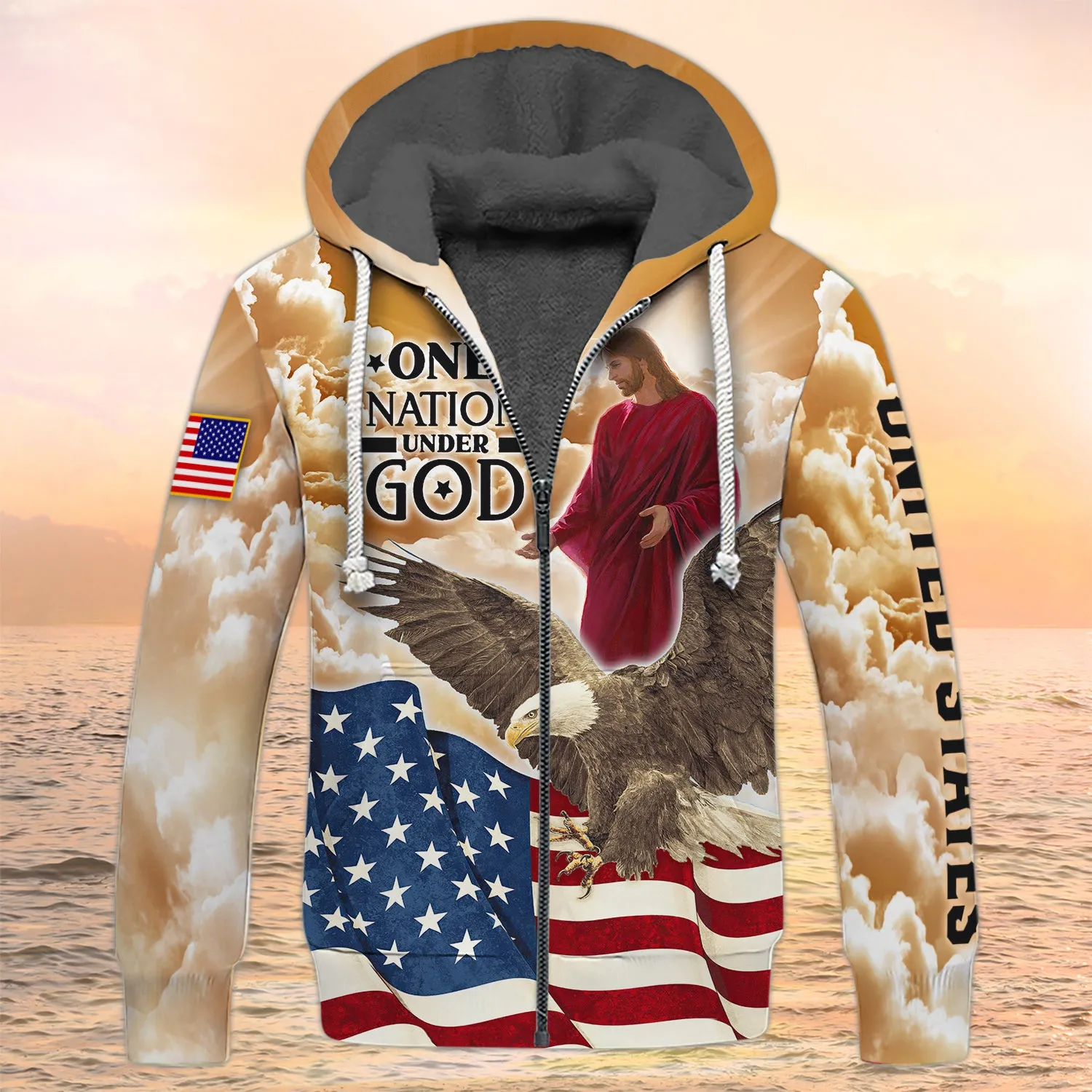 One Nation Under God Shirt Eagle American Pride 3D Full Print