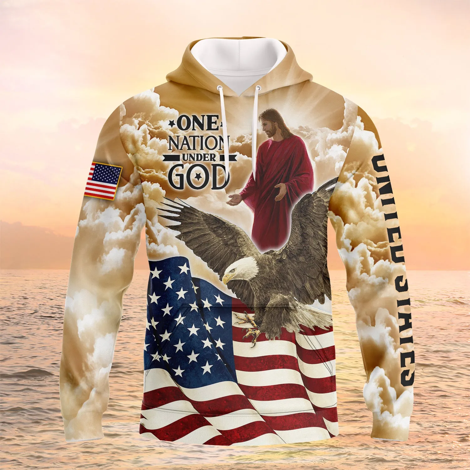 One Nation Under God Shirt Eagle American Pride 3D Full Print