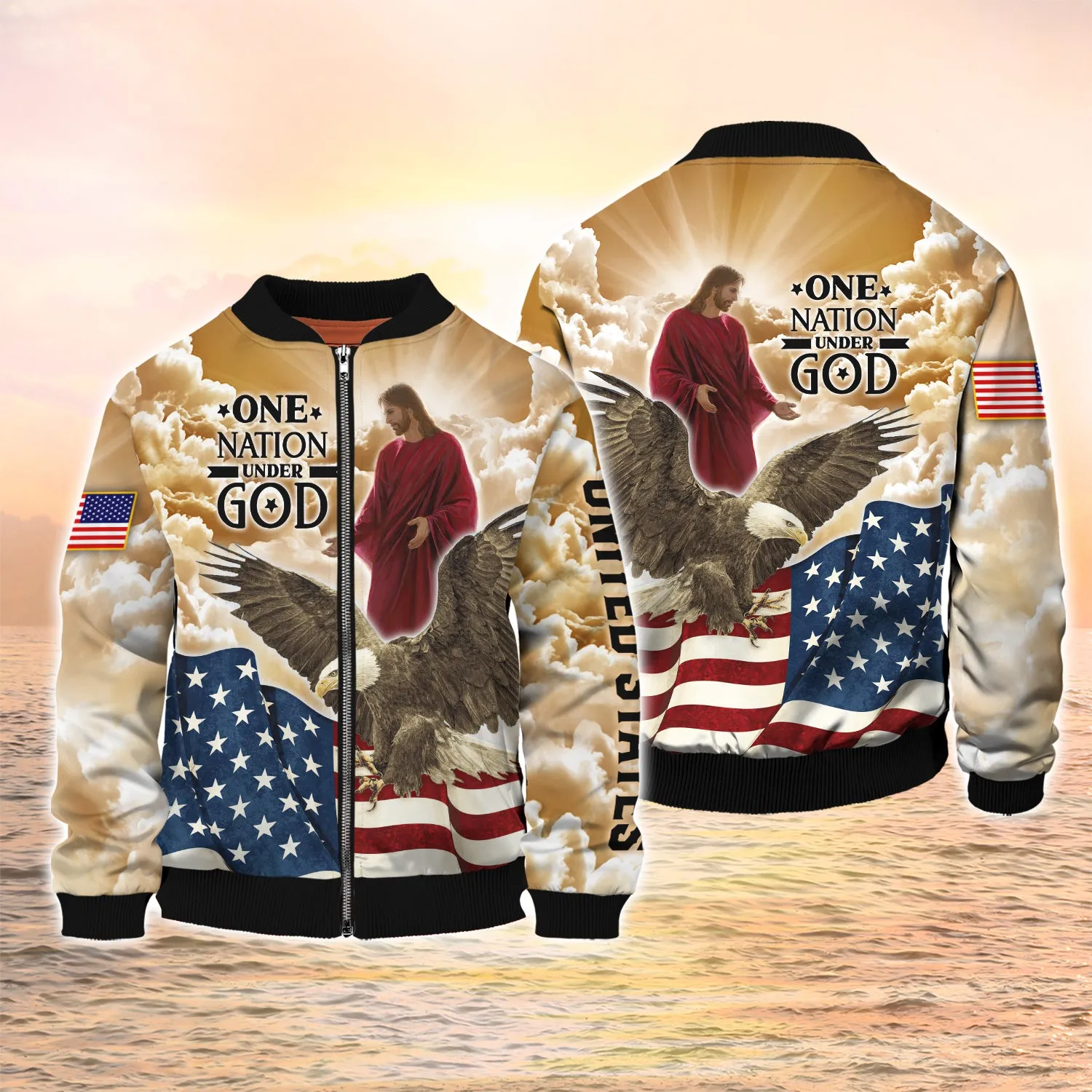 One Nation Under God Shirt Eagle American Pride 3D Full Print