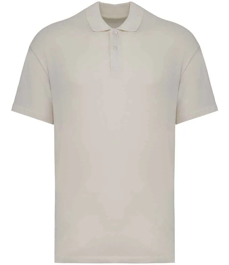Organic Drop Shoulder Polo Shirt: Mens