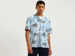 Oversized Fit Resort Collar Tropical Shirt