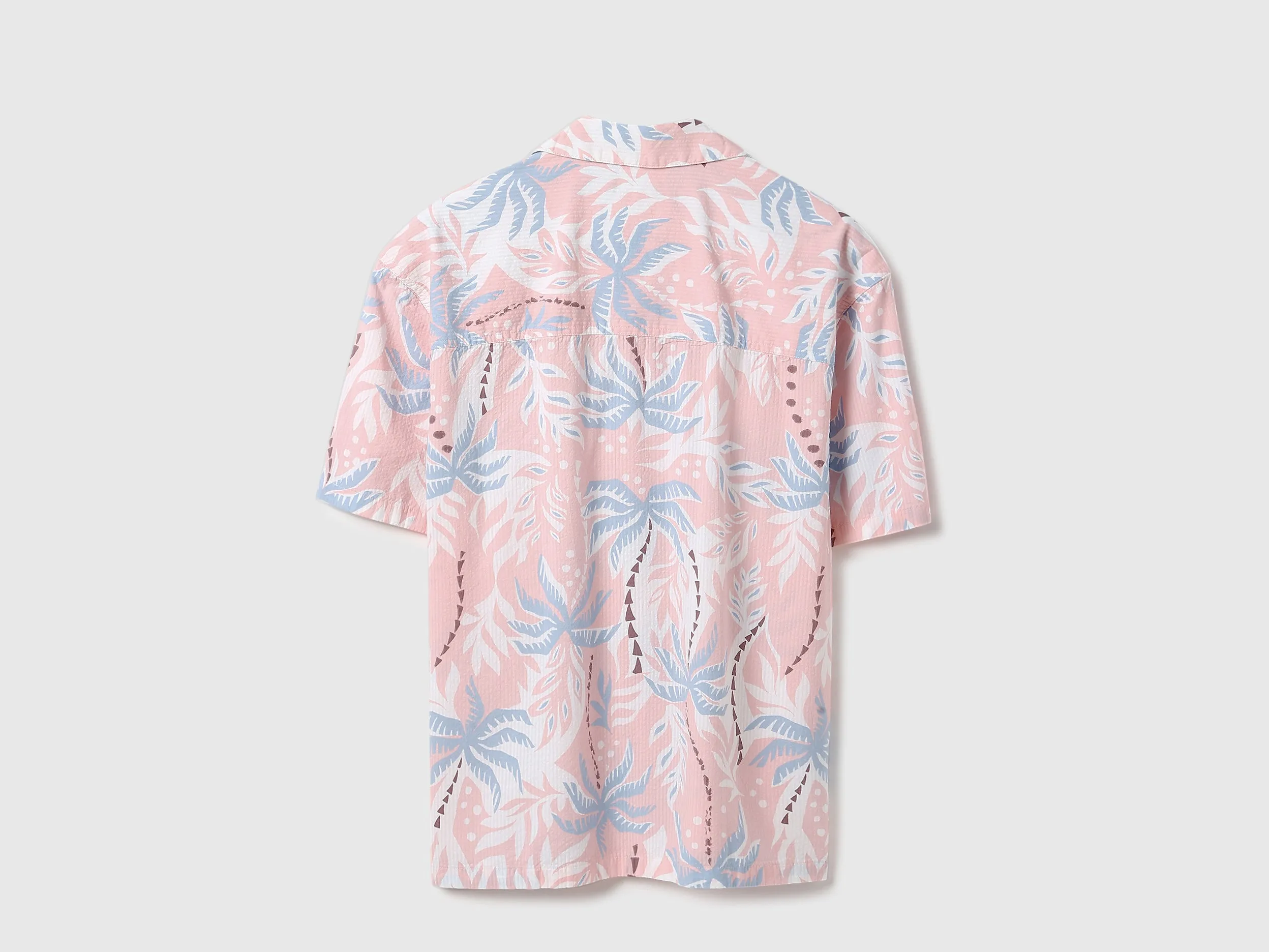 Oversized Fit Resort Collar Tropical Shirt