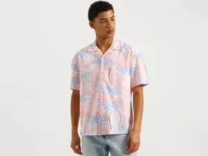 Oversized Fit Resort Collar Tropical Shirt