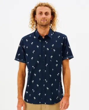 PARADISE PALMS S/S SHIRT - NAVY
