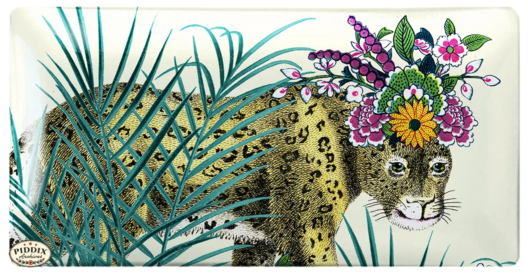 PDXC2416d_RectangleTray -- Menagerie Tray Leopard