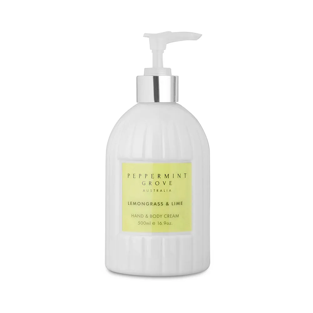 Peppermint Grove Lemongrass & Lime Hand Cream Pump