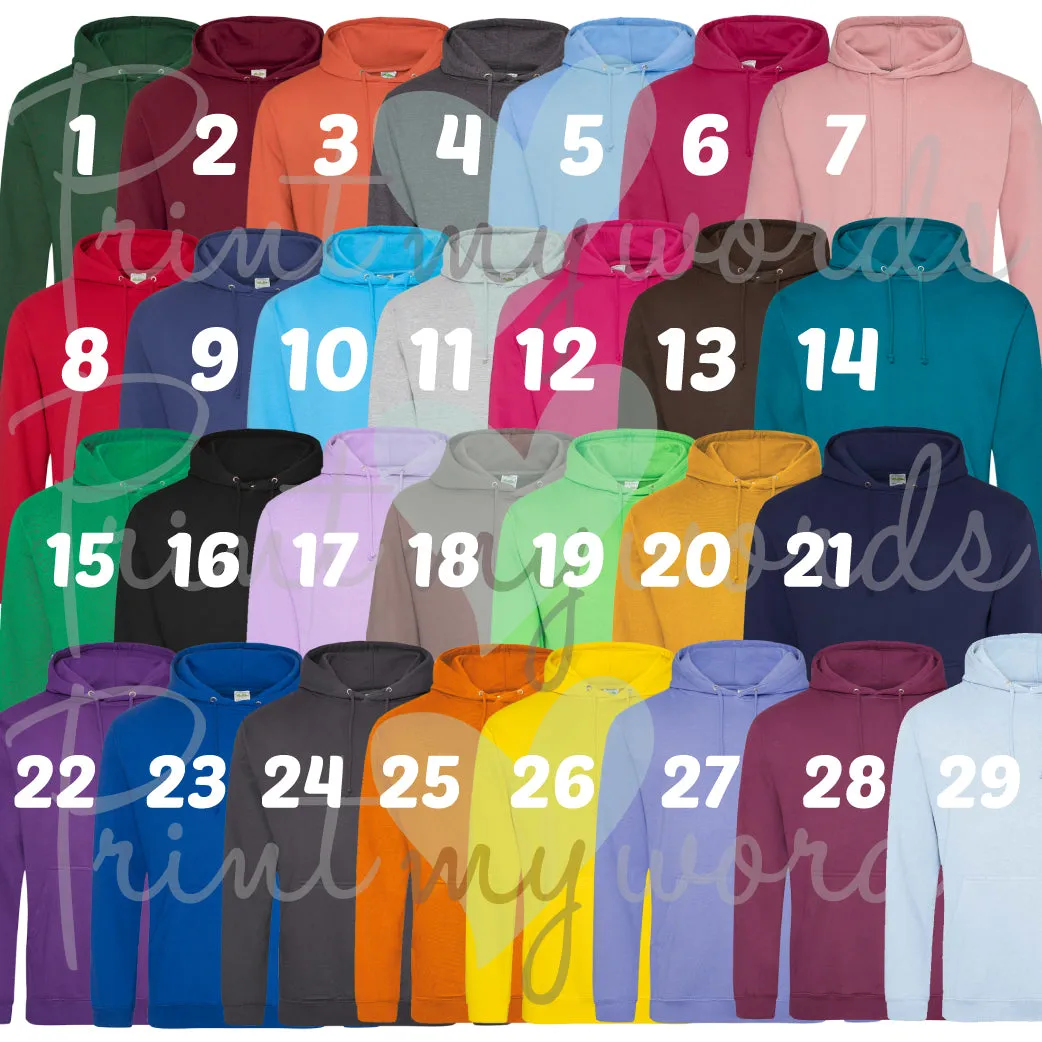 Personalised Names and Date Couple Hoodies x2