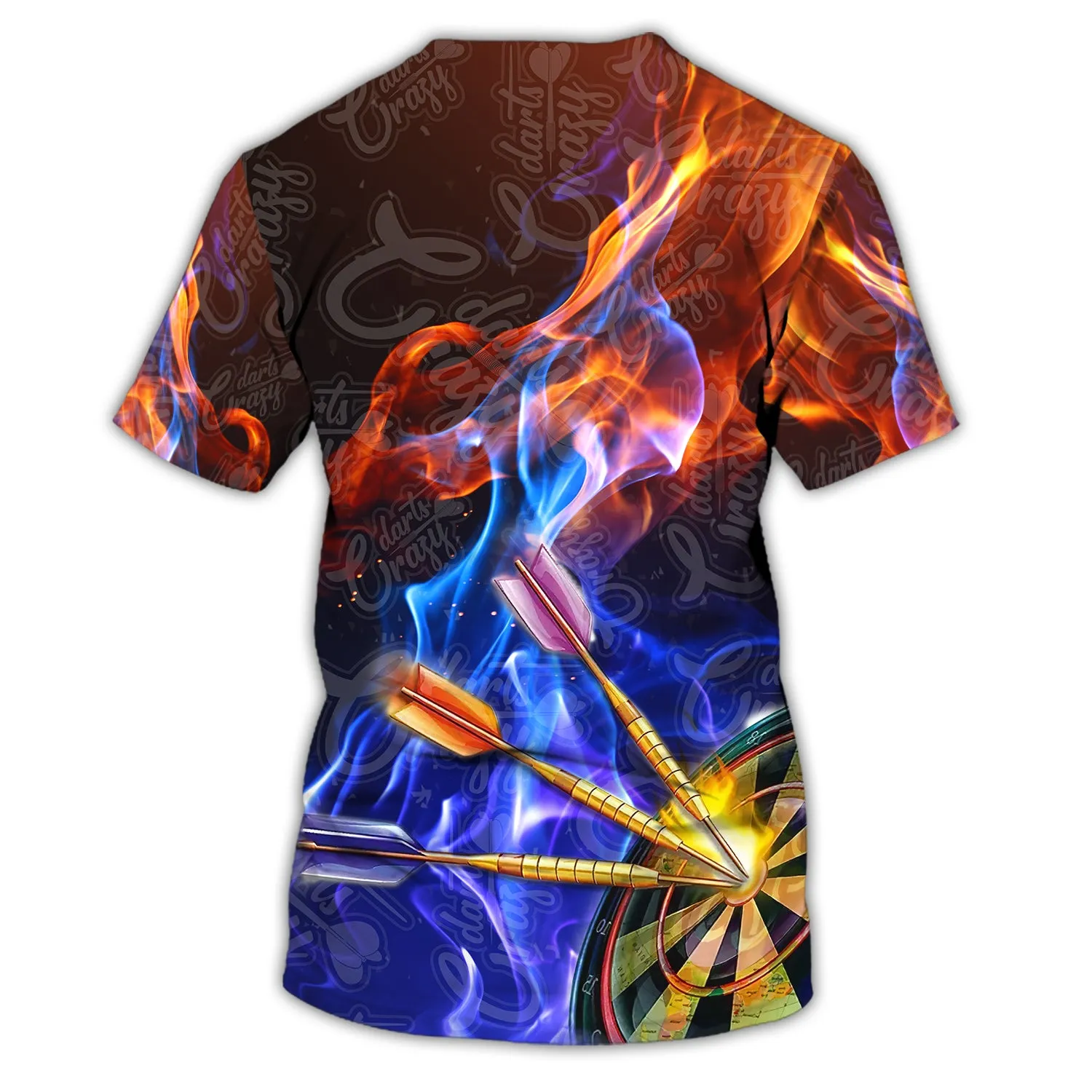 Personalized Name Crazy Darts 3D Printed Shirts