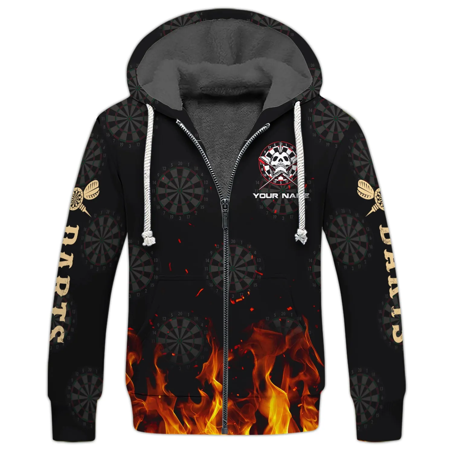 Personalized Name Death Smile At All Of Us, Only The Darts Player Smile Back 3D Printed Shirts