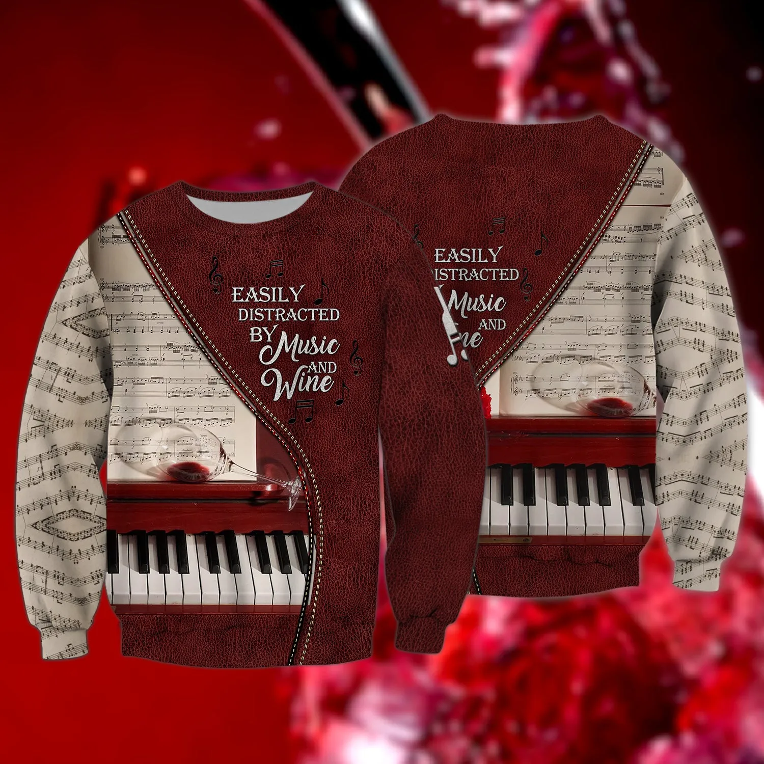 Piano, 3D Full Print 07