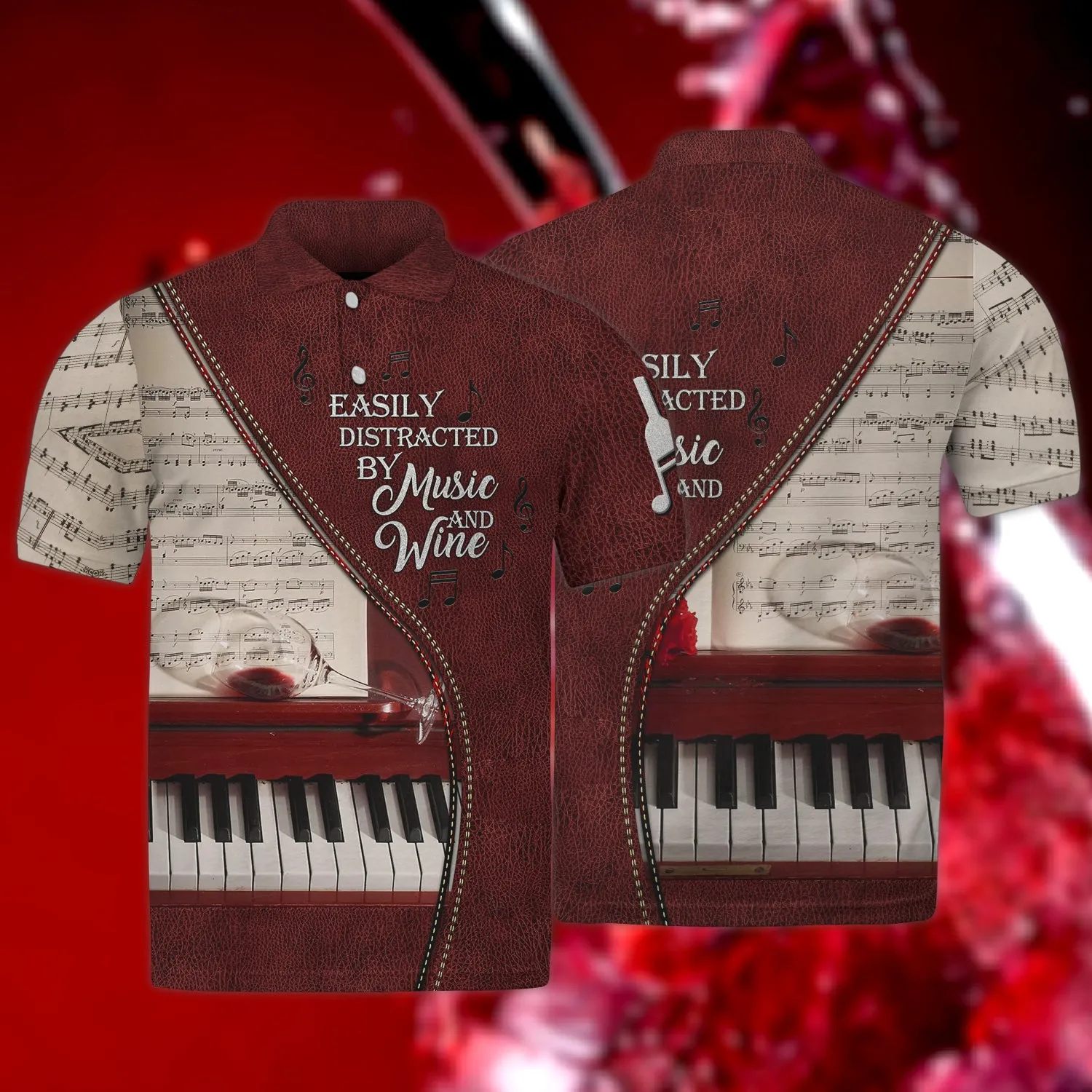 Piano, 3D Full Print 07