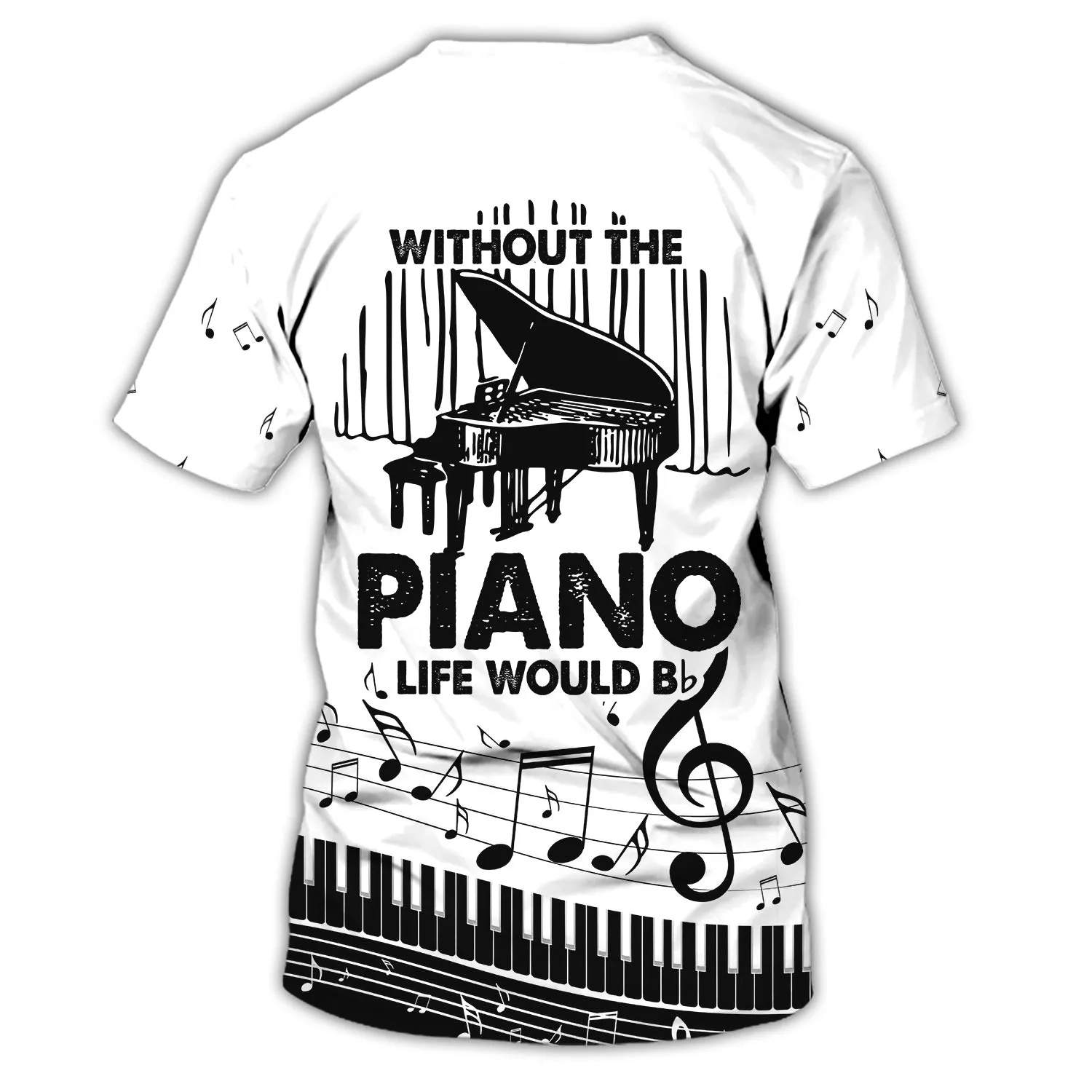 Piano - 3D Full Print - 863