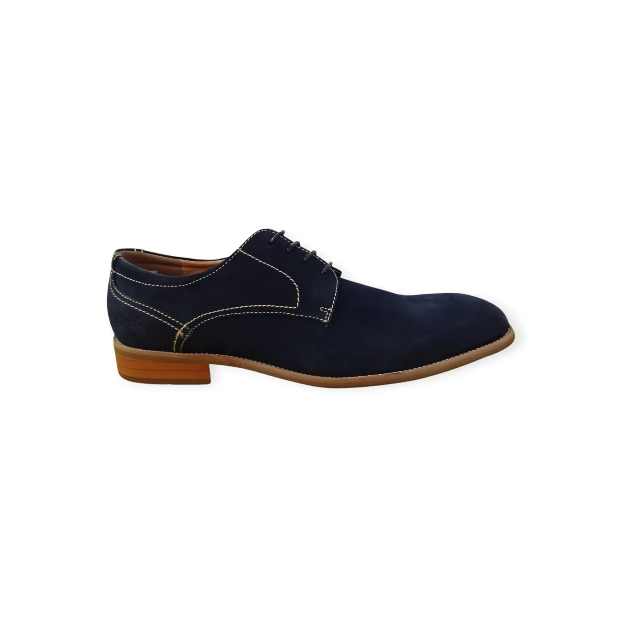 Polo Men's Nubuck Semi Casual Lace Up Navy