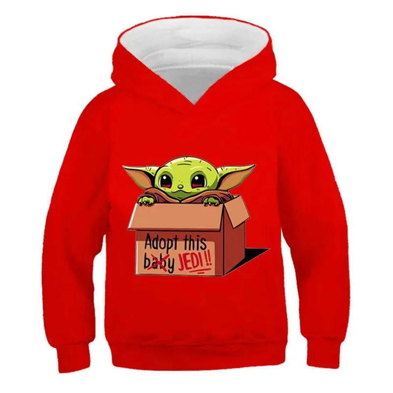 Printed Long Sleeve Hoodie