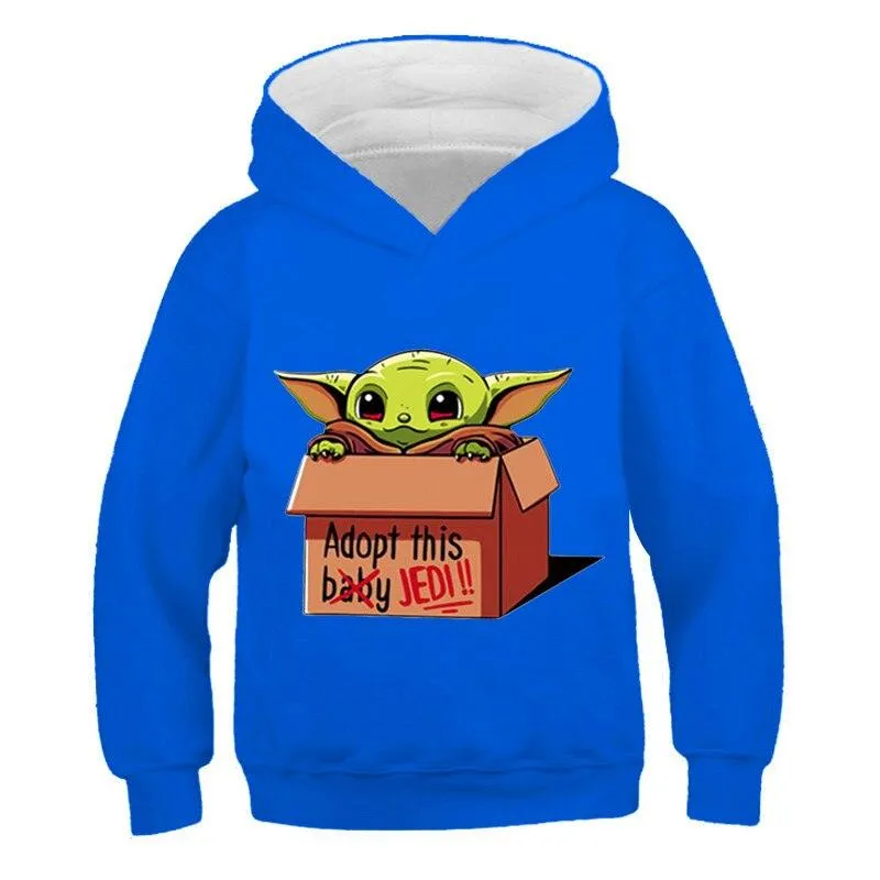 Printed Long Sleeve Hoodie