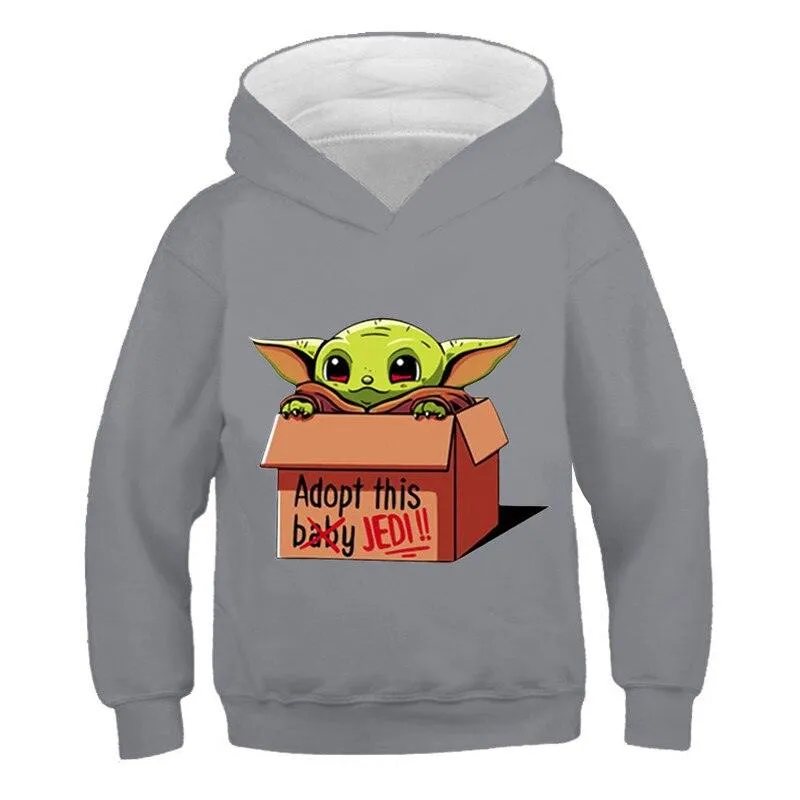 Printed Long Sleeve Hoodie