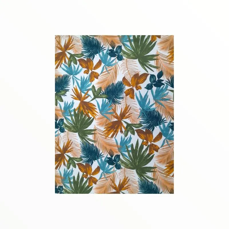 Printed Mini Matt Design 25 Tropical Leaves Collection 140 cm