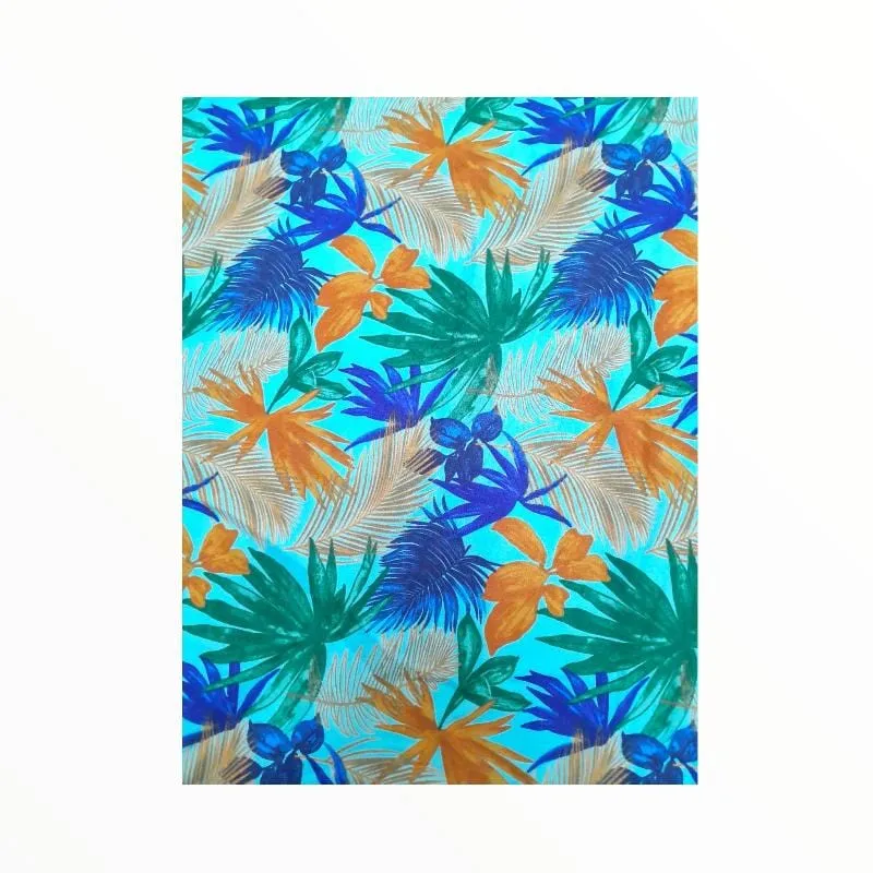 Printed Mini Matt Design 25 Tropical Leaves Collection 140 cm