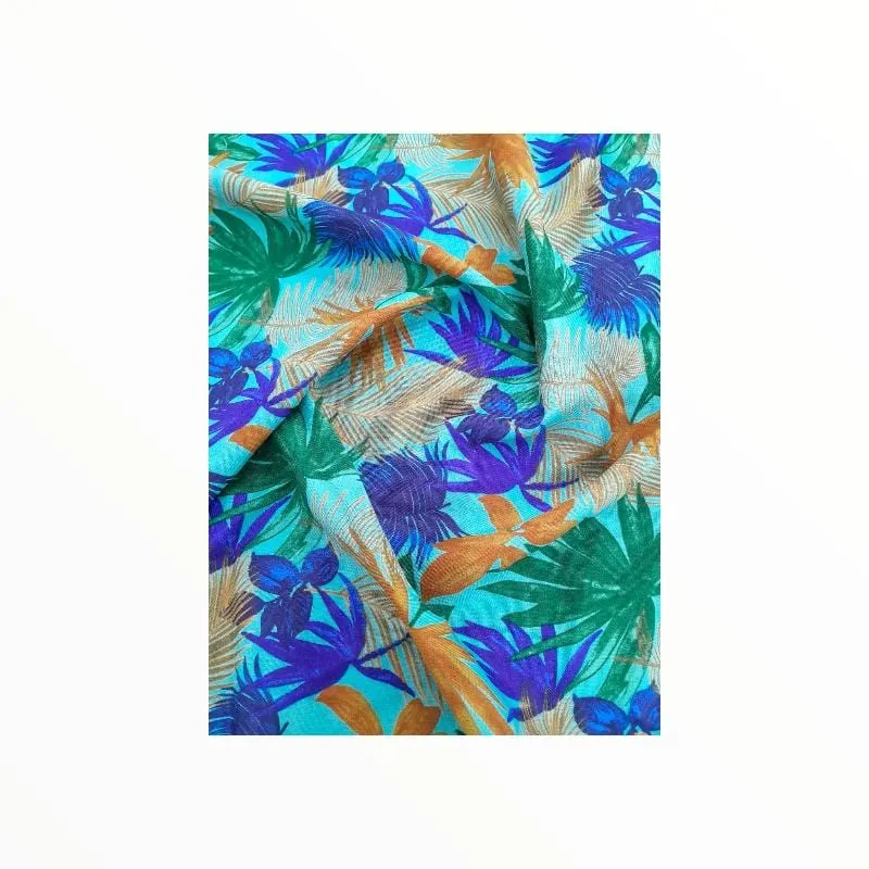 Printed Mini Matt Design 25 Tropical Leaves Collection 140 cm