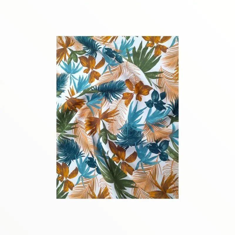 Printed Mini Matt Design 25 Tropical Leaves Collection 140 cm