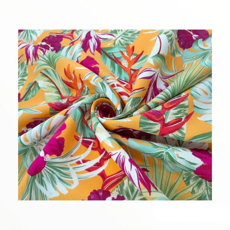 Printed Mini Matt Tropicana Ochre 140 cm