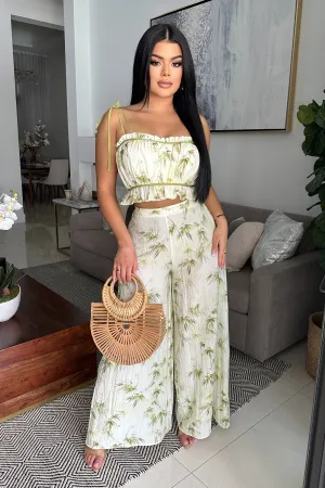 PRIVATE ISLAND PANT SET