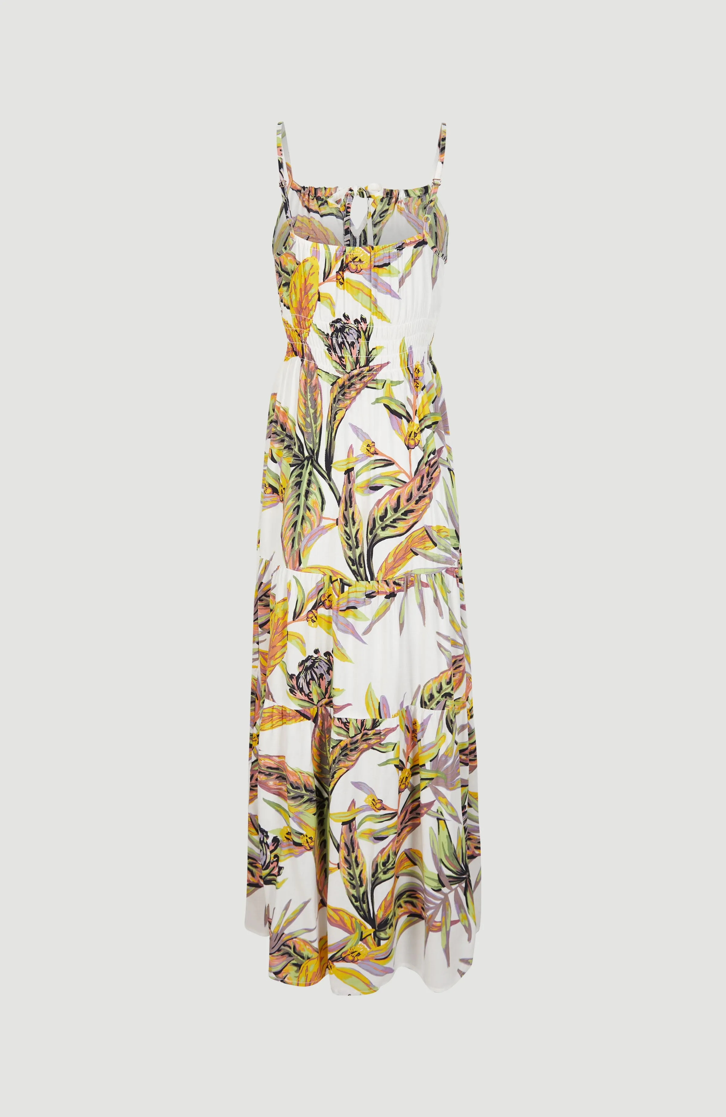 Quorra Maxikleid | White Tropical Flower