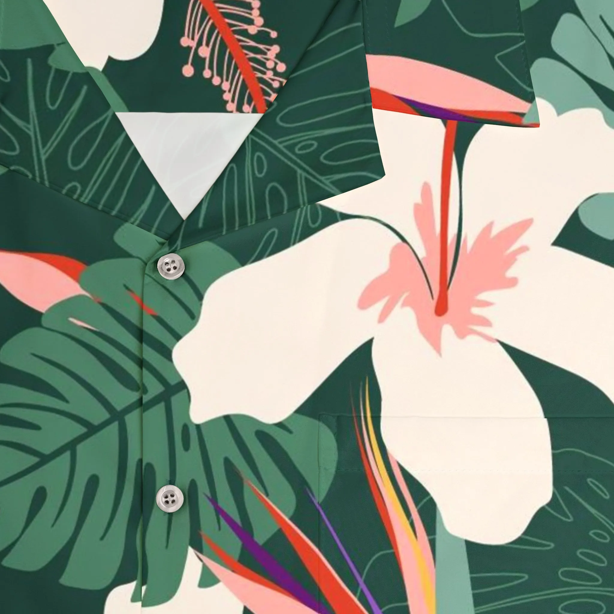 "Dark Allure" Hawaiian Shirt - Cotton