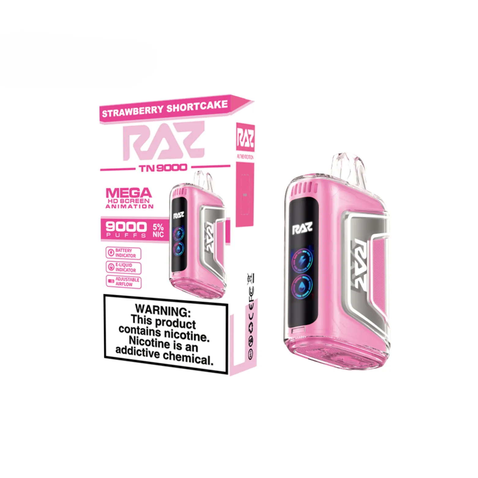 RAZ TN9000 Disposable Vape - 9000  Puffs 5%
