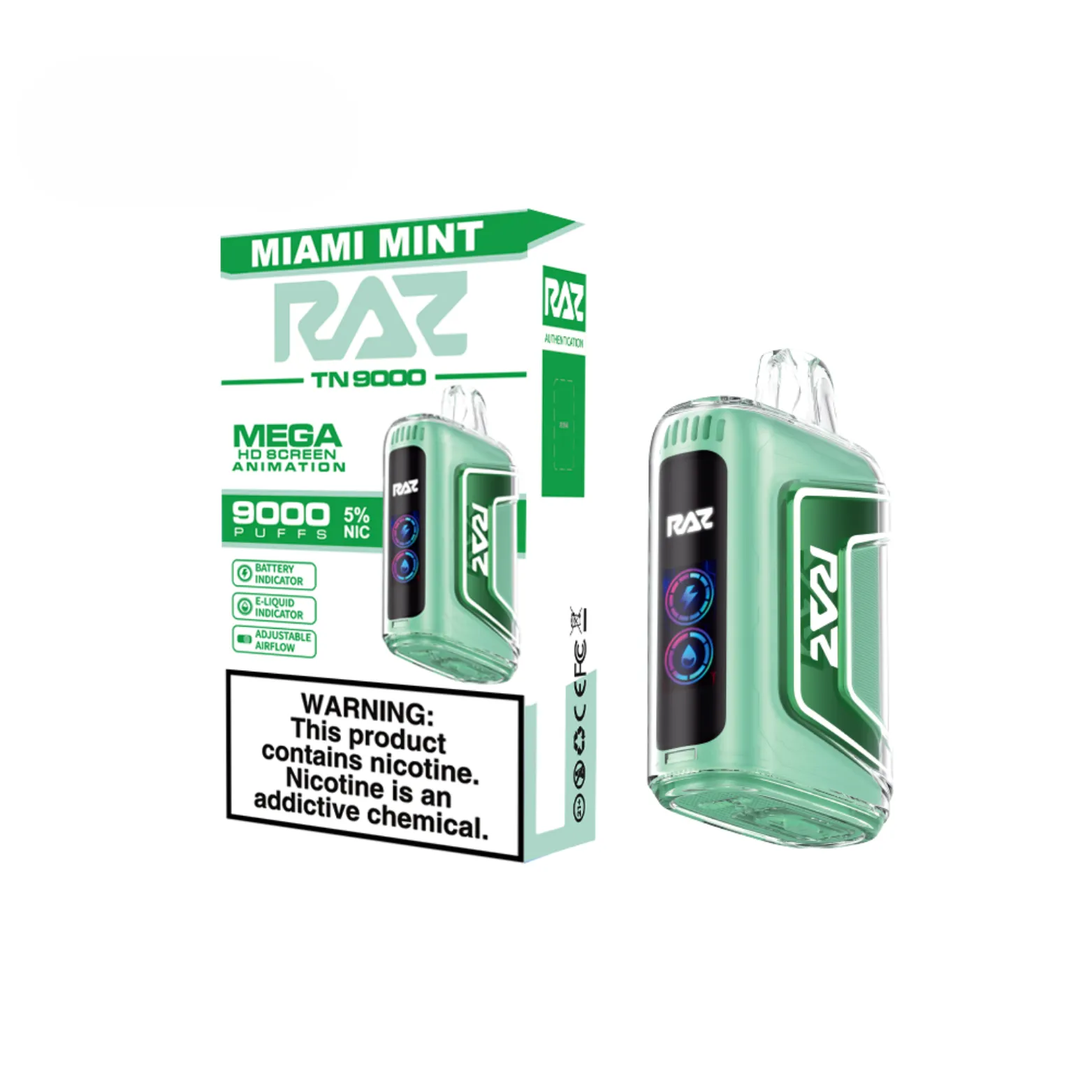 RAZ TN9000 Disposable Vape - 9000  Puffs 5%