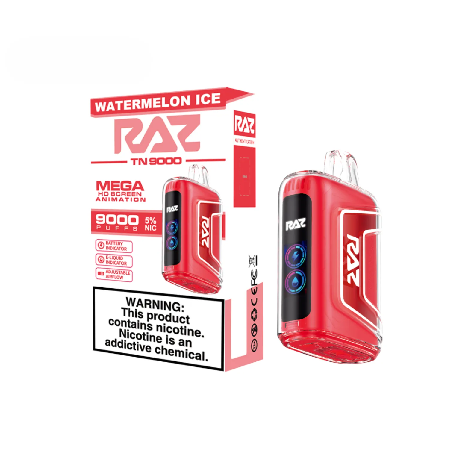 RAZ TN9000 Disposable Vape - 9000  Puffs 5%