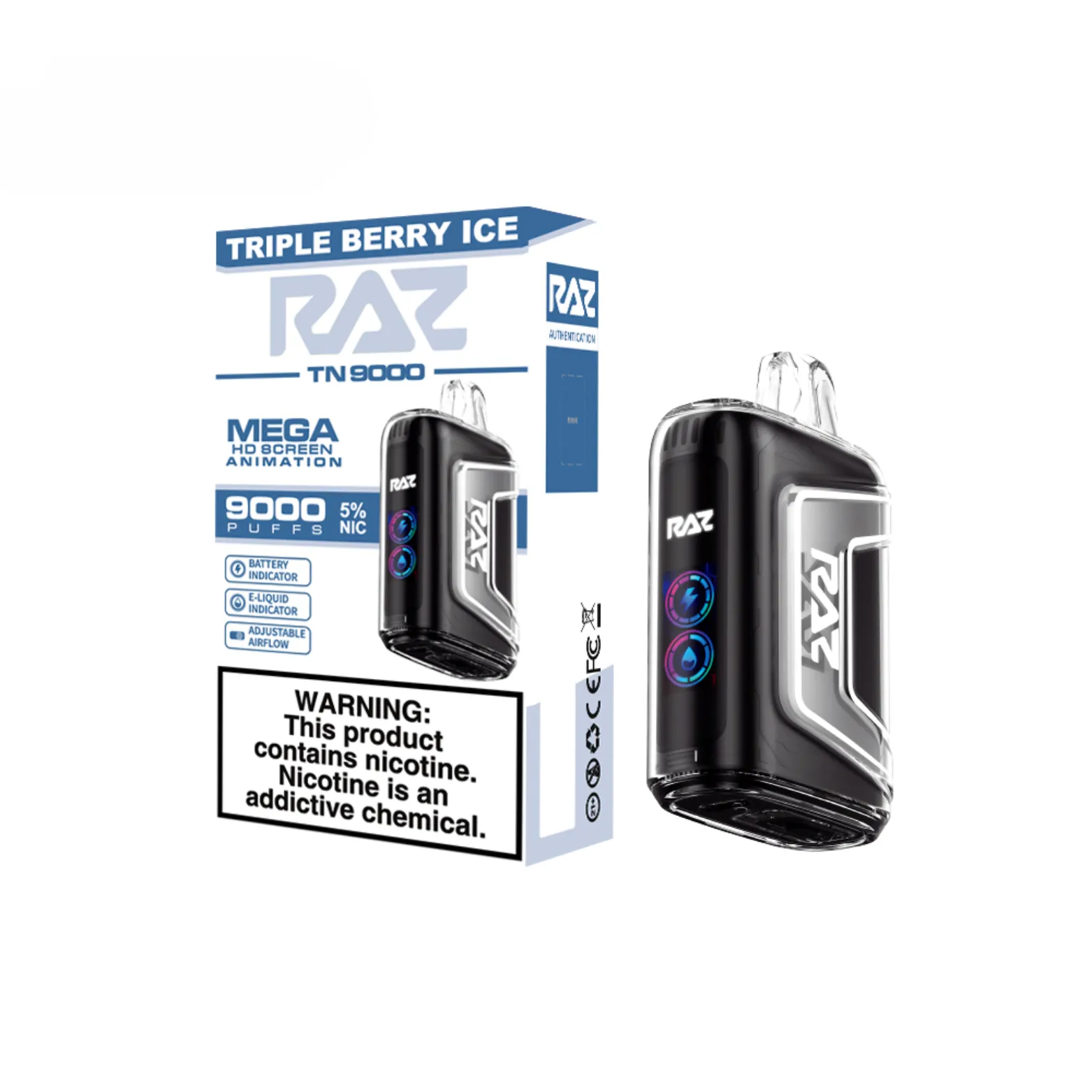 RAZ TN9000 Disposable Vape - 9000  Puffs 5%