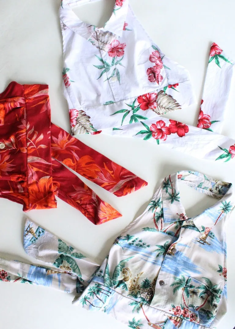 RCYCLD Tropical Halter Top