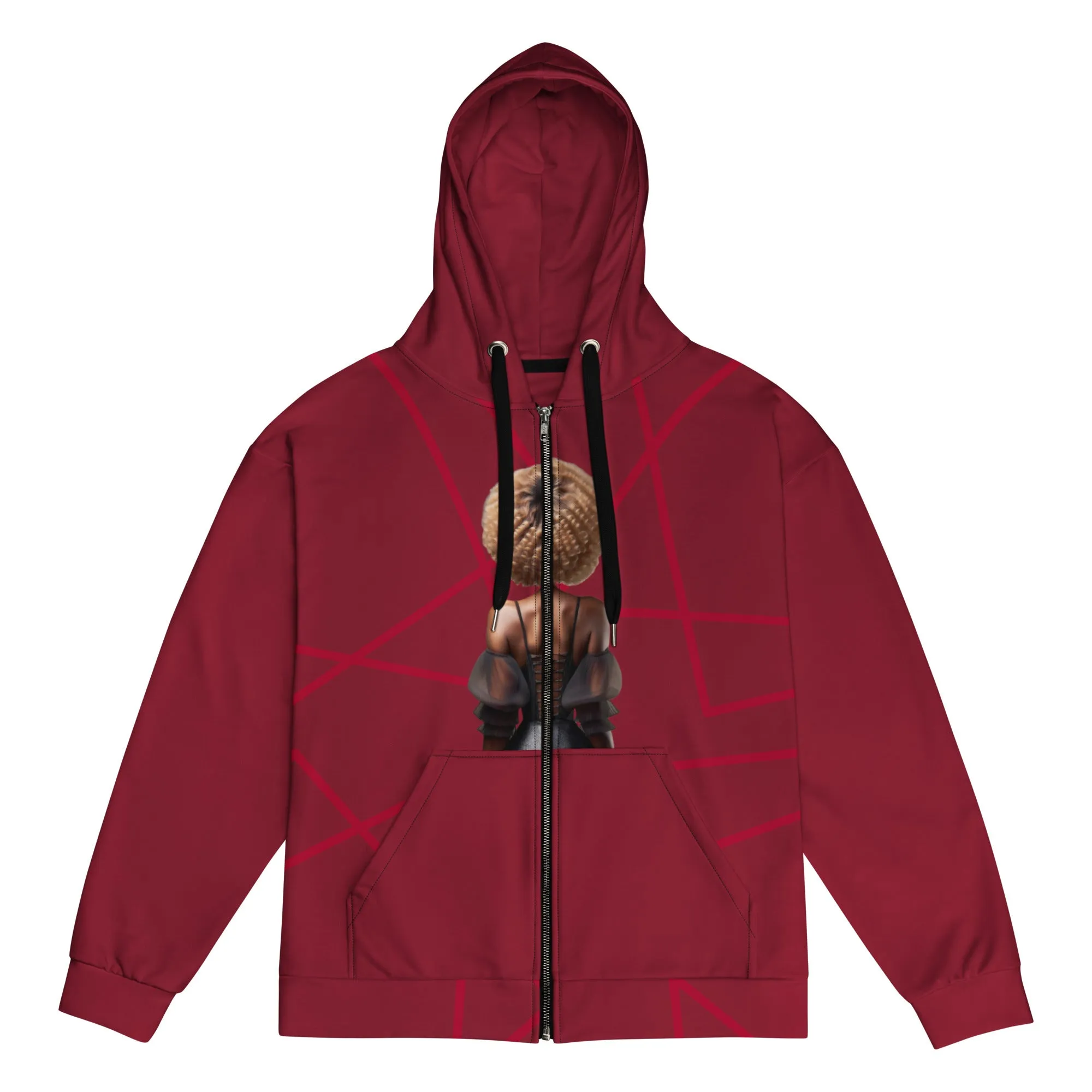 Red Unisex Urban Artwear Hoodies
