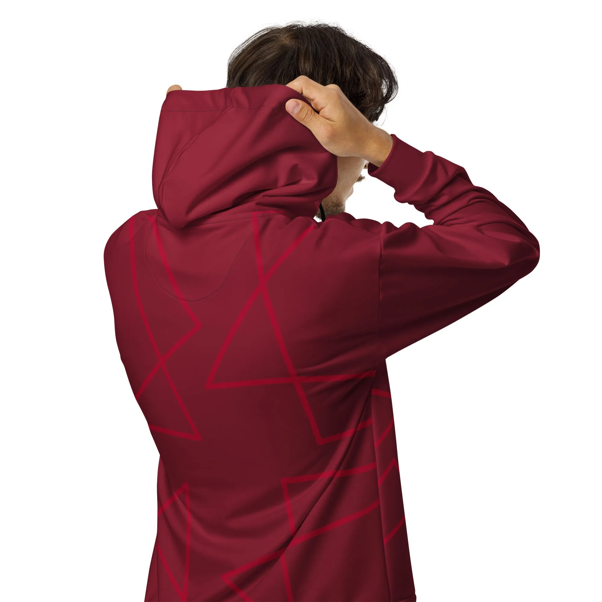 Red Unisex Urban Artwear Hoodies