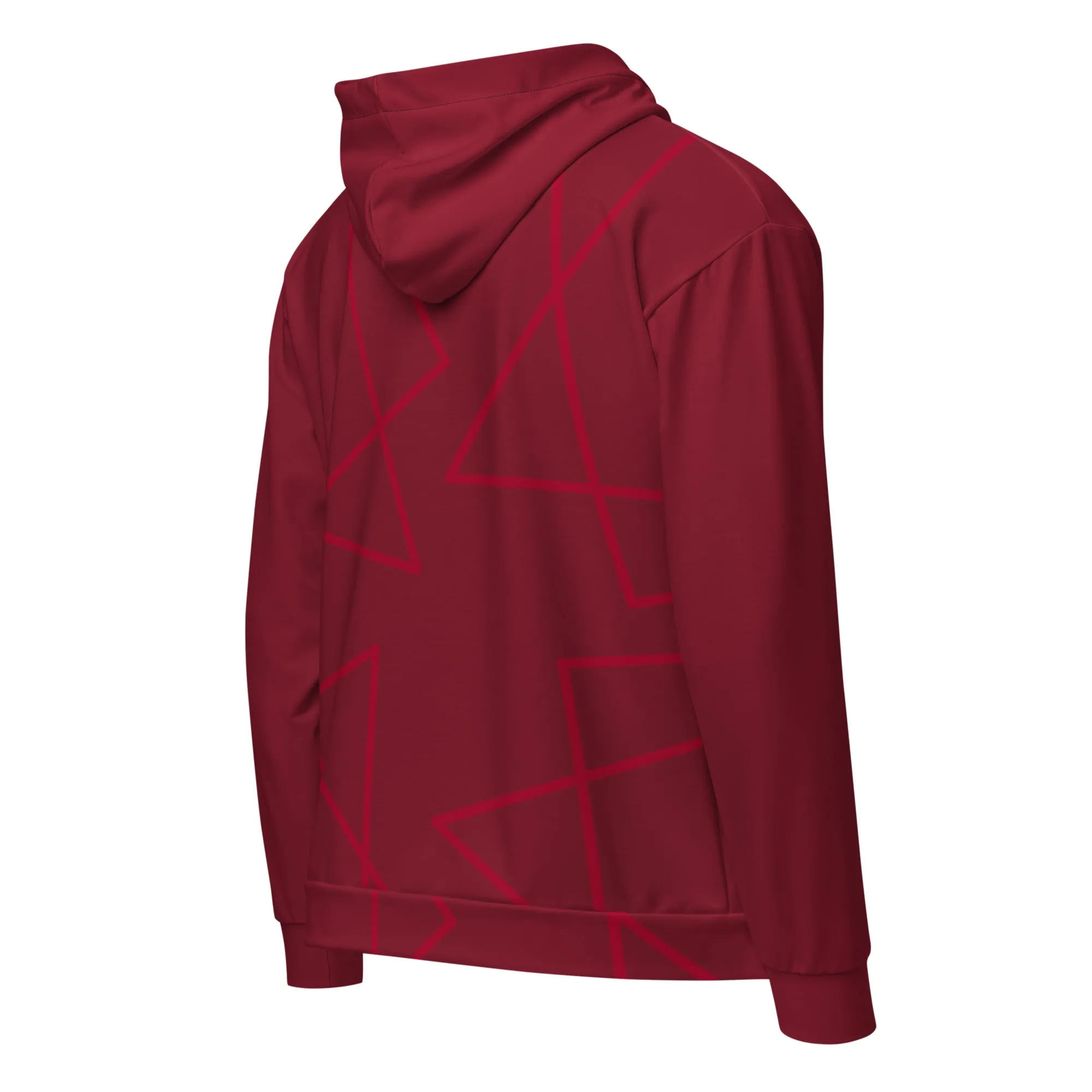 Red Unisex Urban Artwear Hoodies