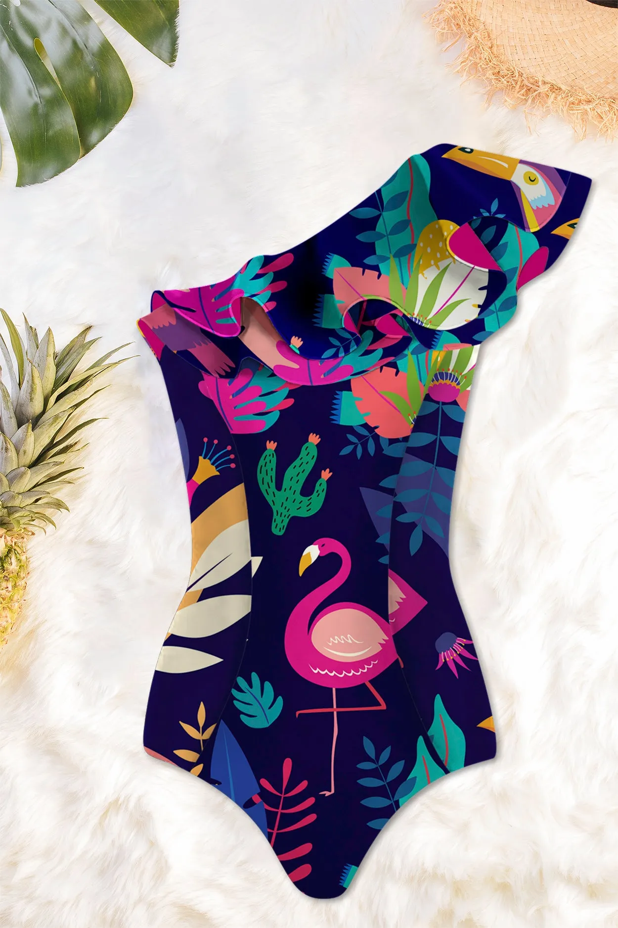 Ruffled One-Piece