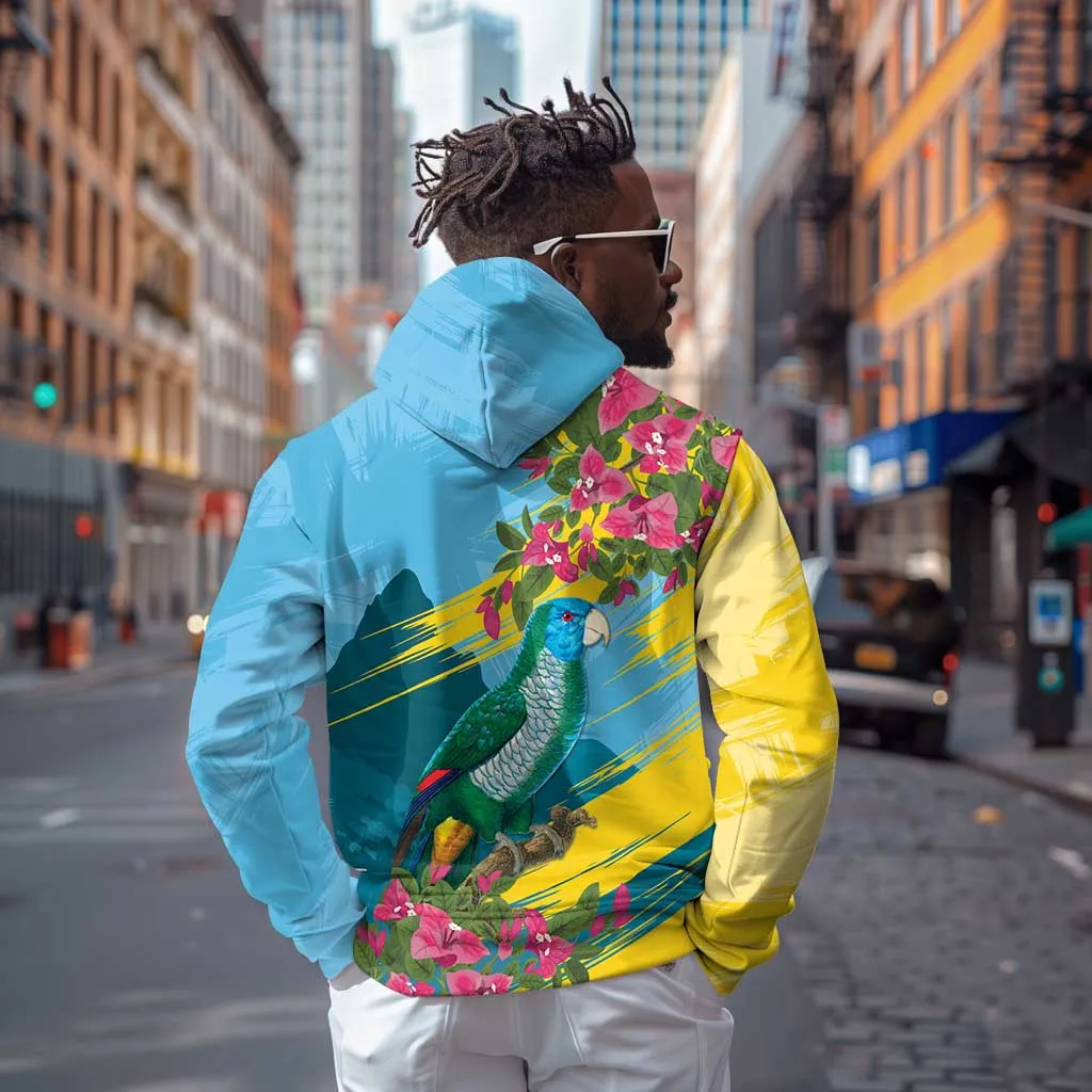 Saint Lucia Afro Zip Hoodie Tropical Vibes LT7