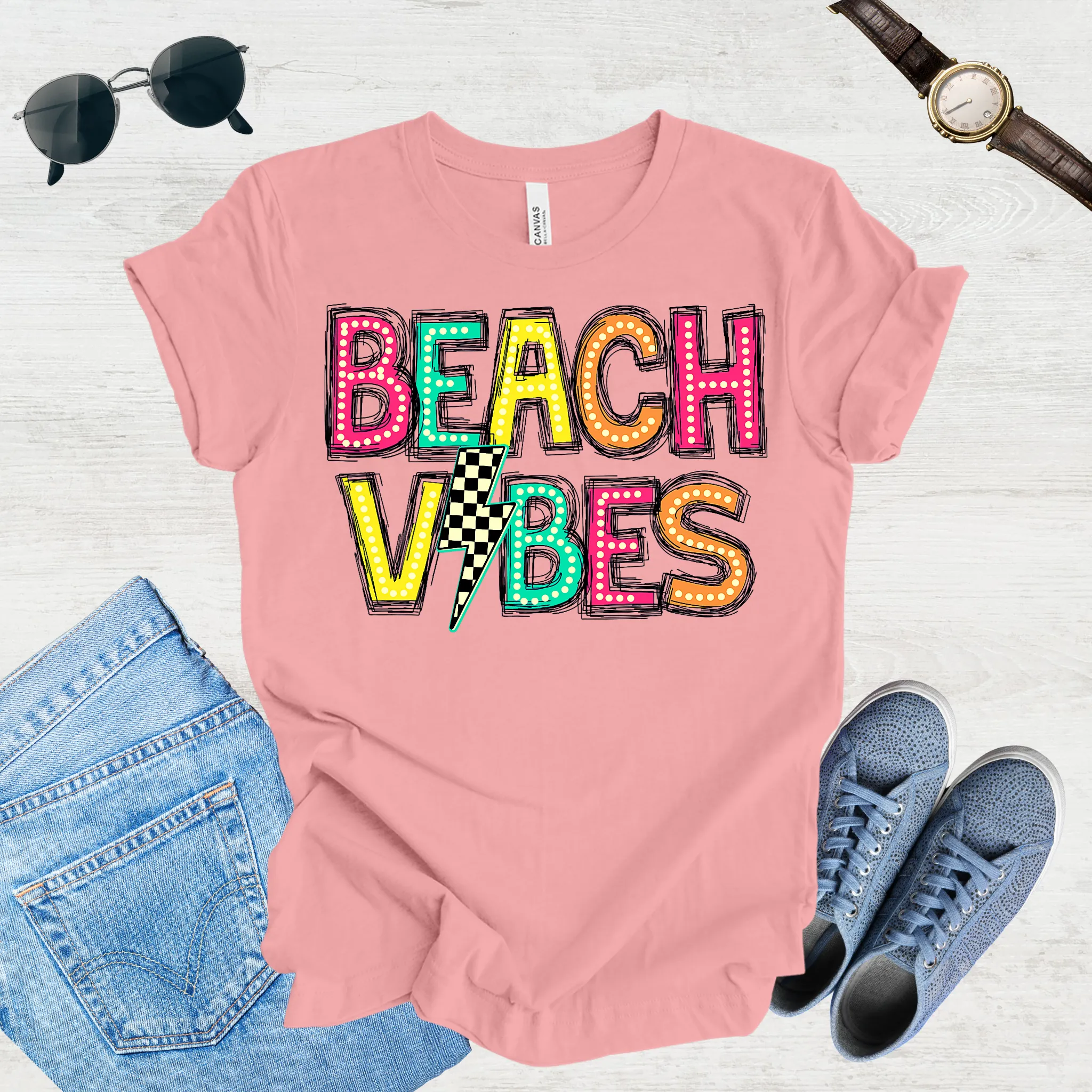 Sandy Toes & Squad Goals – Beach Trip Tee