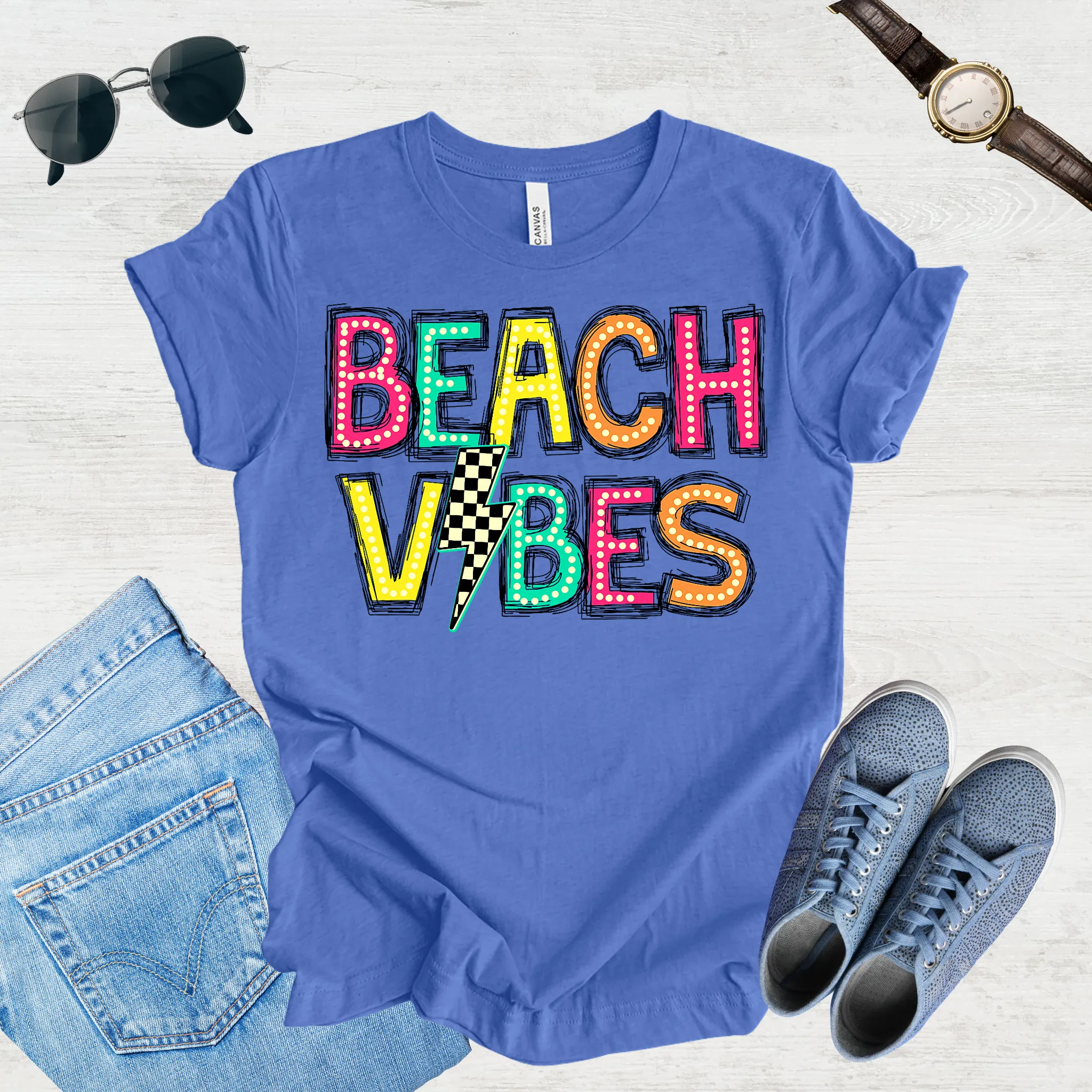 Sandy Toes & Squad Goals – Beach Trip Tee