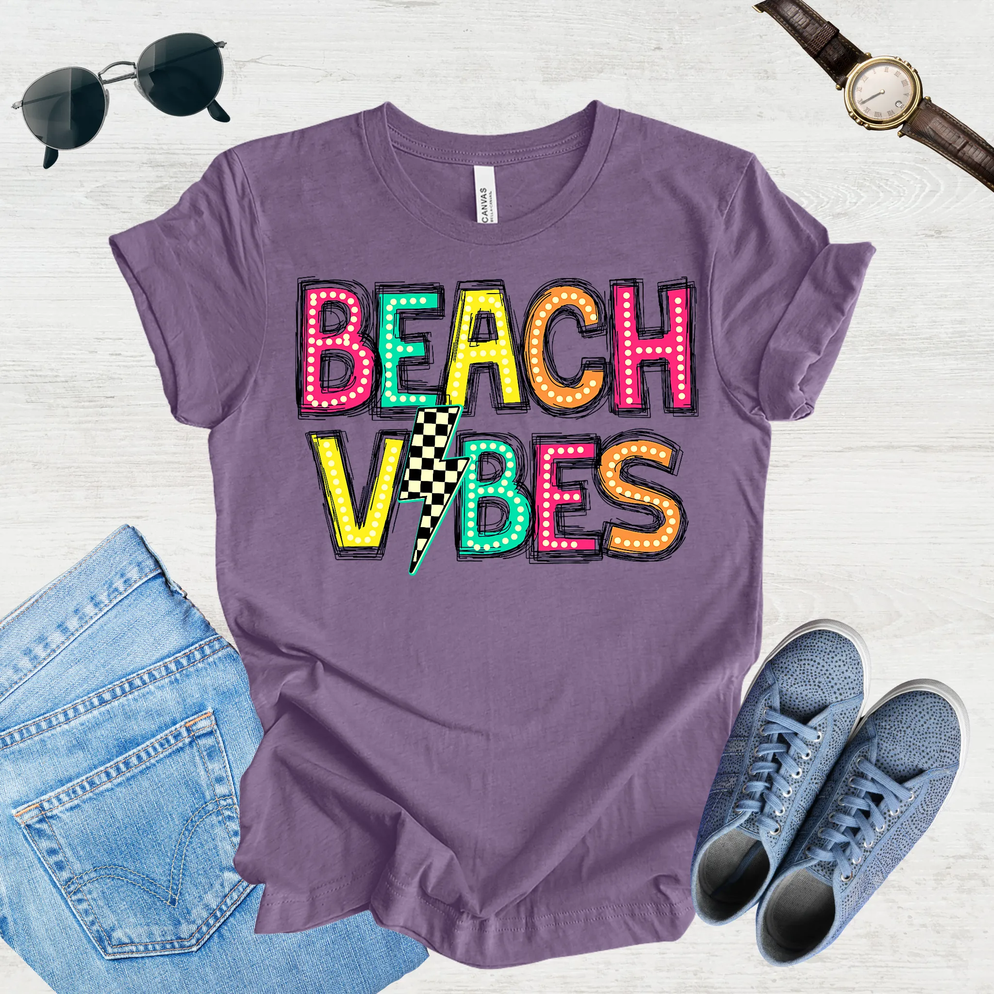 Sandy Toes & Squad Goals – Beach Trip Tee