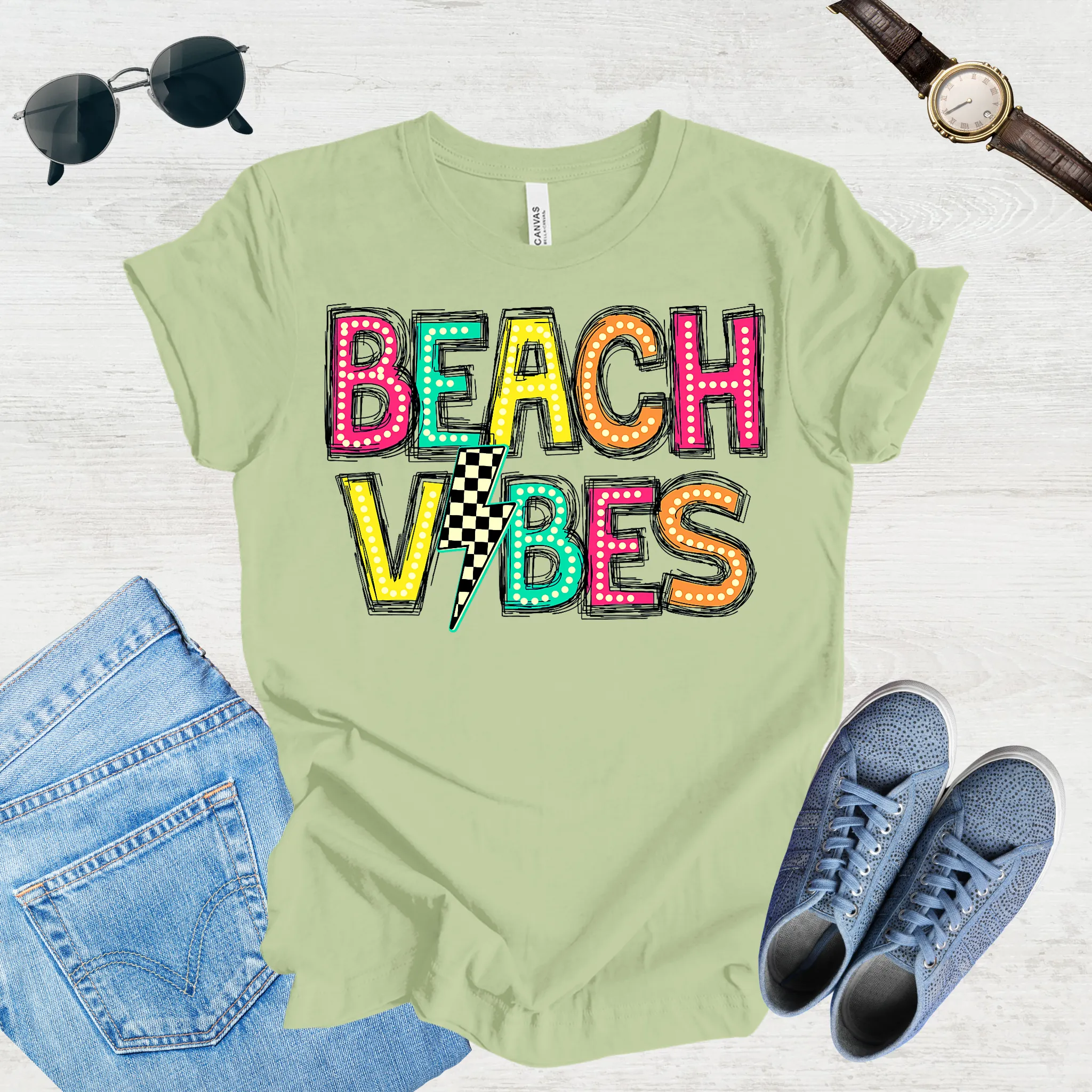 Sandy Toes & Squad Goals – Beach Trip Tee