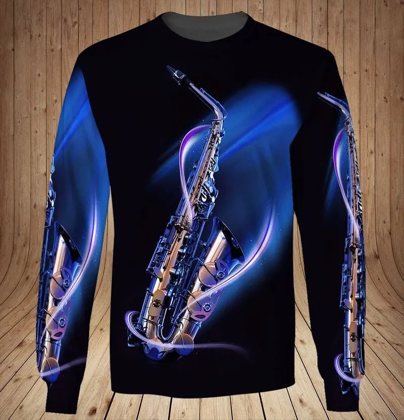 Saxophone 3d Full Print, 3D Hoodie Tshirt