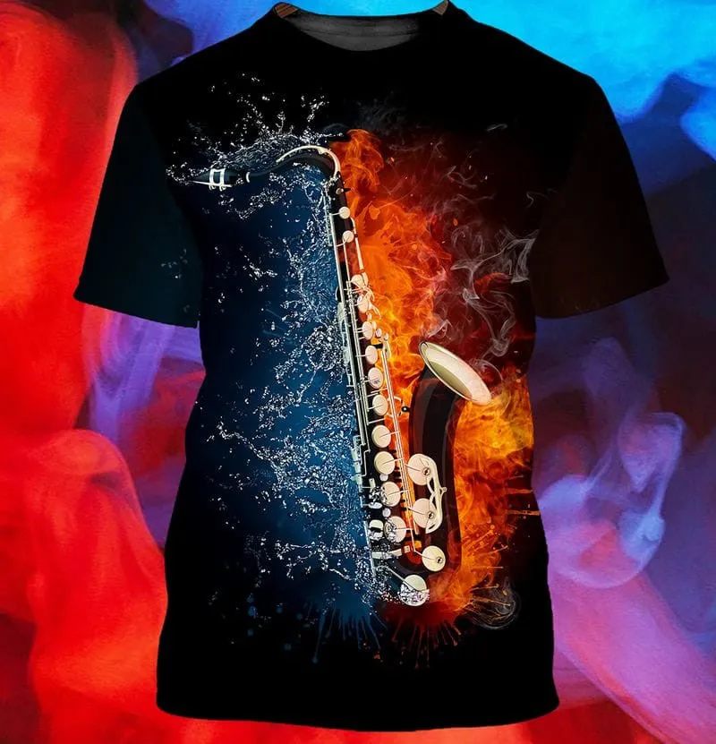 Saxophone 3d Full Print Hoodie Tshirt