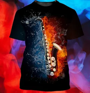 Saxophone 3d Full Print Hoodie Tshirt